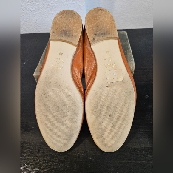 Michele Lipriore Brown Ballet Shoes Sz 38 - Picture 7 of 10
